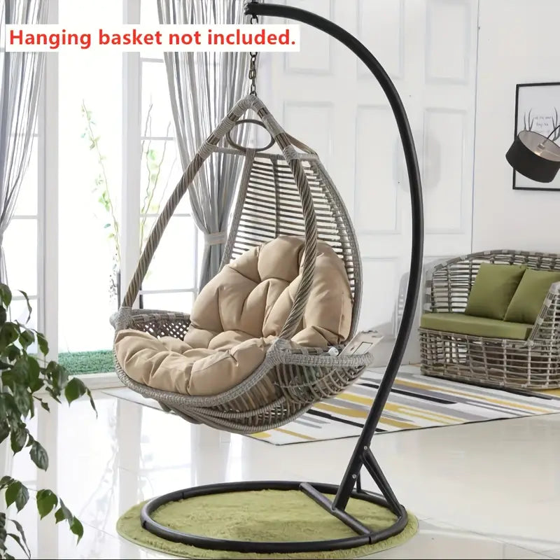Beige/ - Multi-Purpose Hanging Chair Cushion Pad - Indoor/Outdoor Seat Cushic - Soft Polyester Padding - Compatible with Swing Chairs